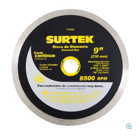 DISCO DIAMANTADO CONTINUO 4 1/2" (12360)