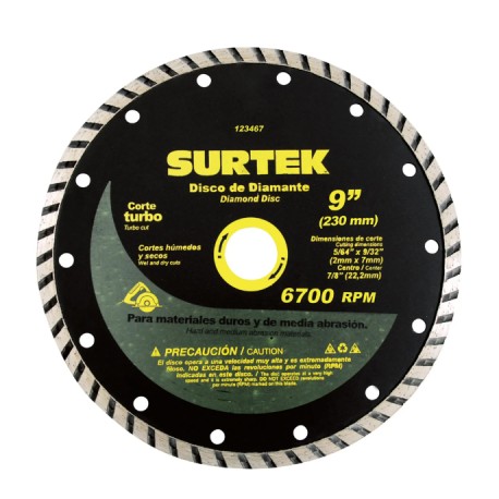 DISCO DIAMANTADO SEGM 4 1/2" (123462)