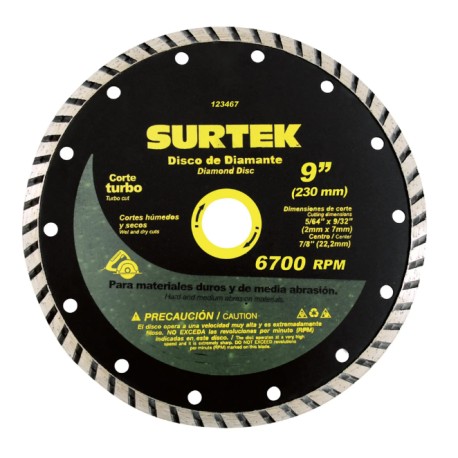 DISCO DIAMANTADO TURBO 4 1/2" (123461)