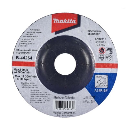 DISCO ABRASIVO 4 1/2" X 1/4" X 7/8" (B-44264)