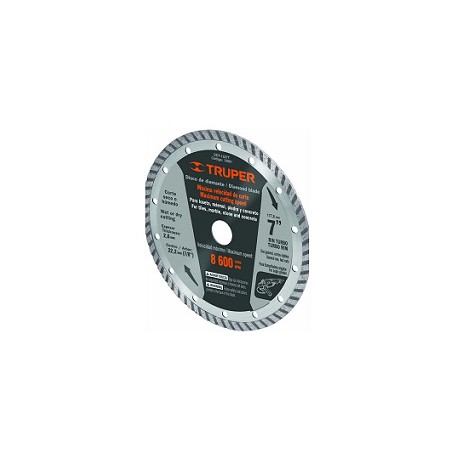 DISCO DIAMANTE 7" RIN TURBO (DDT-1527T)