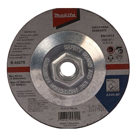 DISCO ABRASIVO 4-1/2 CON ADAPTADOR (B-44270)