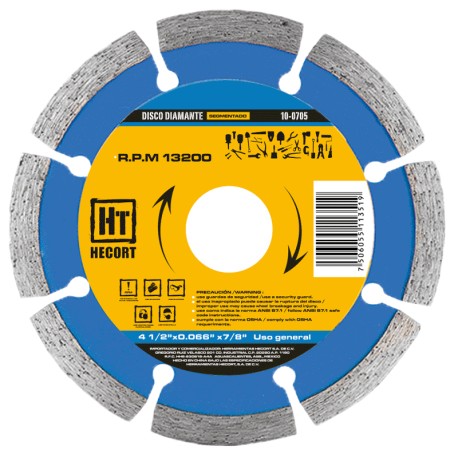 DISCO DIAMANTE SEGMENTADO 4.5" (100705)